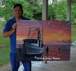 Rockport Sunrise Oil Painting